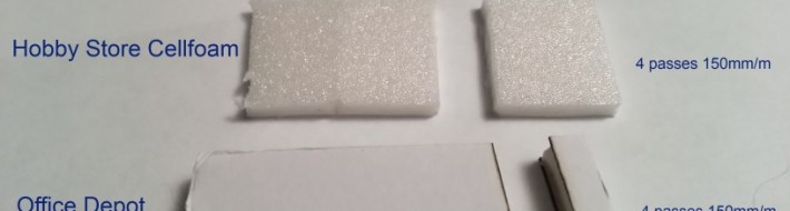 Foam Board Cutting Detail Cuts - 1W Laser
