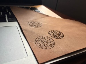 Engraving on leather
