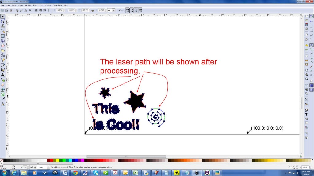 5 laser path