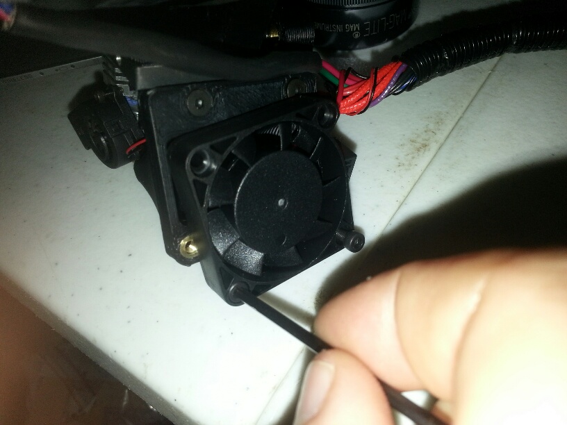 6 remove extruder and fan