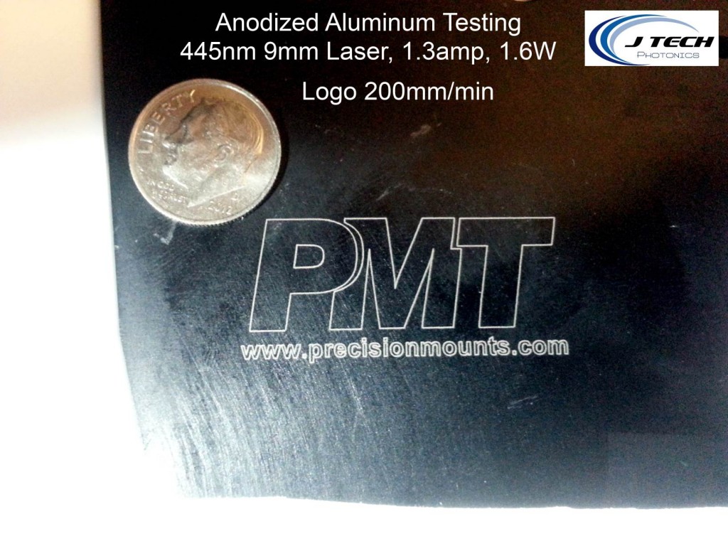 Anodized Aluminum Testing 445nm Laser Logo3