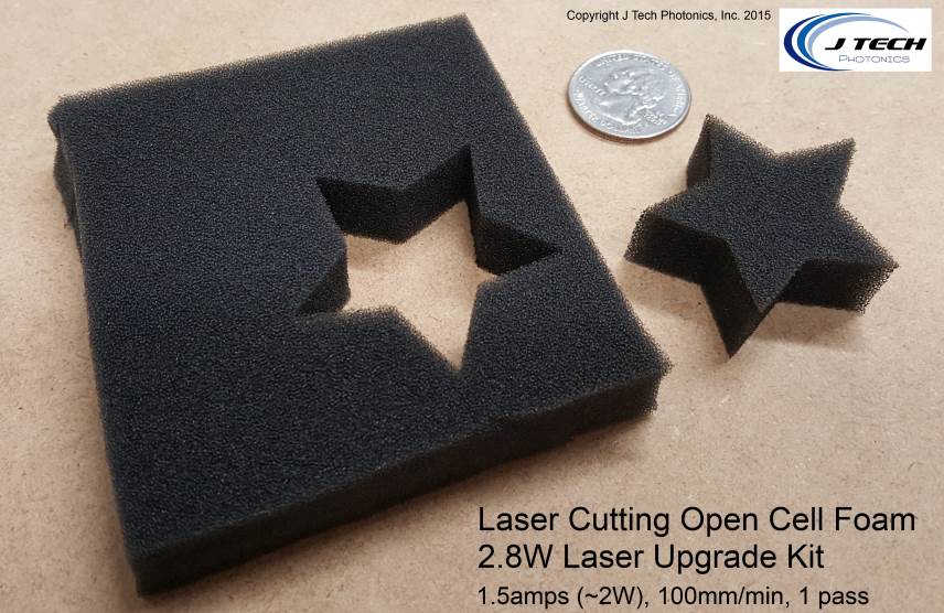 Laser Cut Star Open Cell Foam sm