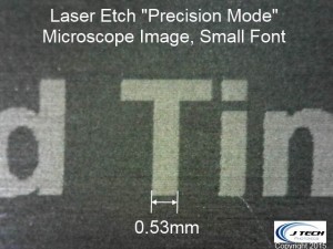 Laser Etch Precision Mode Example