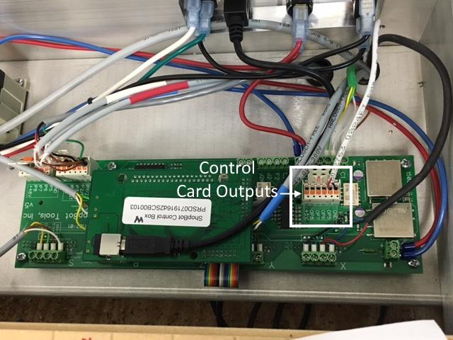 Control Card Outputs Laser Shopbot