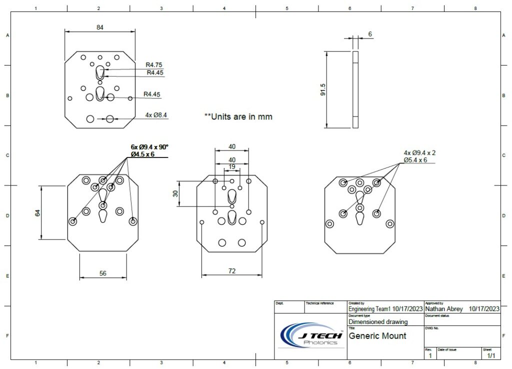J Tech Photonics Generic Mounting Kit 