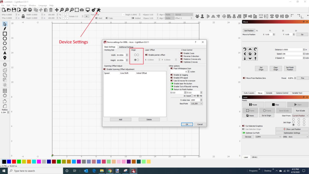 installing lightburn software to shapeoko3 xl