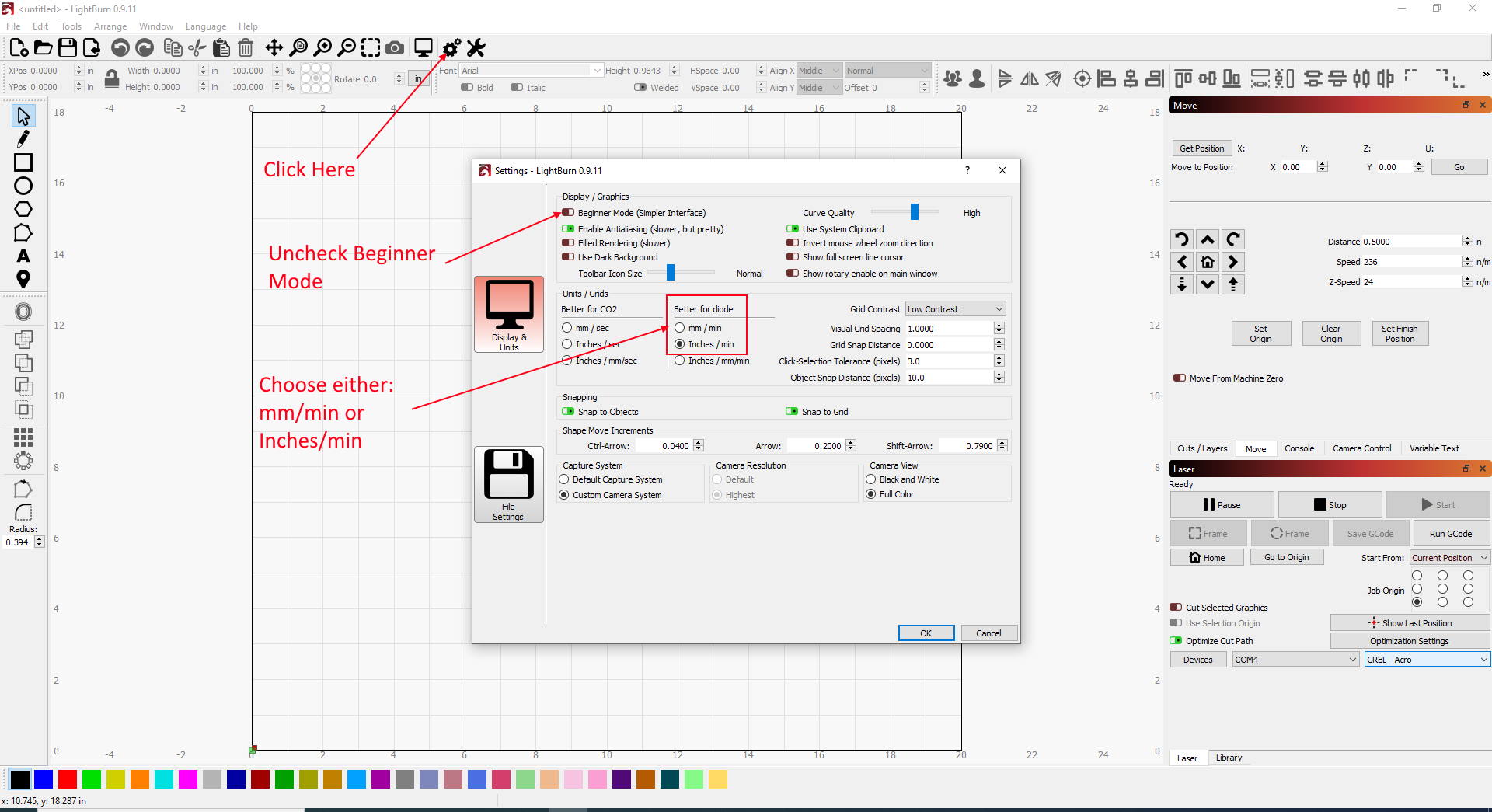 Image Mode - LightBurn Software Documentation