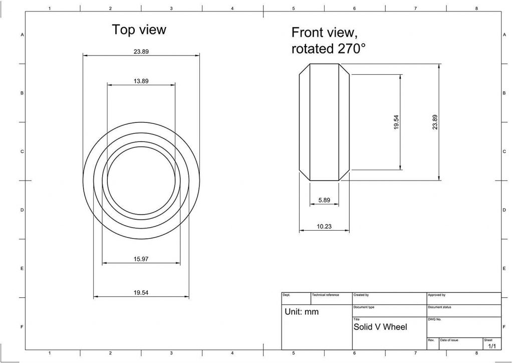 Solid V Wheel Kit for VSlot Linear Rail J Tech Photonics, Inc.